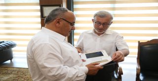 Başkan Hasan Can, FSM Vakıf Üniversitesi Güzel Sanatlar Fakültesi Dekanı Prof. Dr. Hüsrev Subaşı’yı Ağırladı